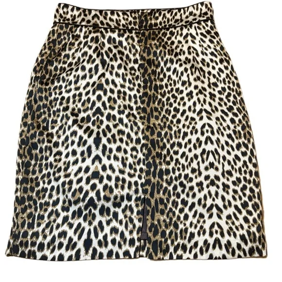 ANTONIO MELANI Leopard Print Mini Skirt - Picture 3 of 5